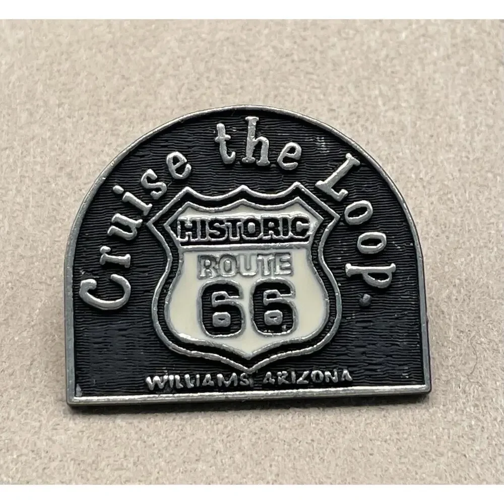 Vintage “Cruise the Loop Historic Route 66 Williams‎ Arizona” Pin